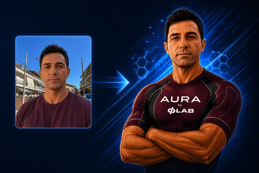 Trasformazione da foto reale ad avatar AURA